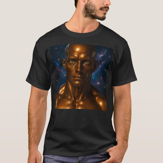 Androïde galaxie réaliste tシャツ (正面)