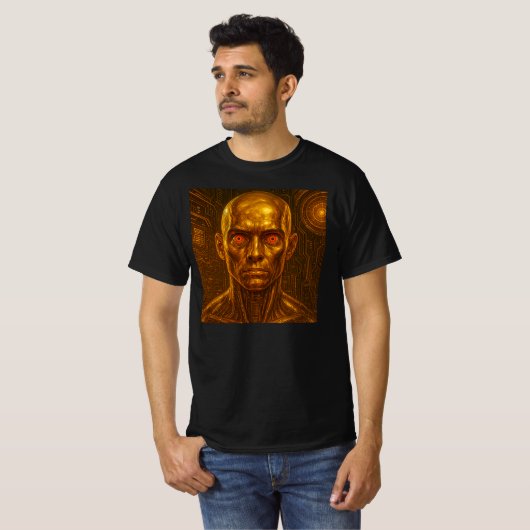 Androïde métal doré tシャツ (正面フル)