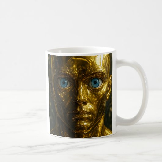 Androïde regard intense コーヒーマグカップ (右)