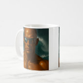 Androïde vague puissante コーヒーマグカップ (正面左)