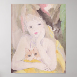 Andromed et chat Marie Laurencin ポスター