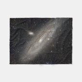 Andromeda Galaxy Blanket フリースブランケット (正面(横))