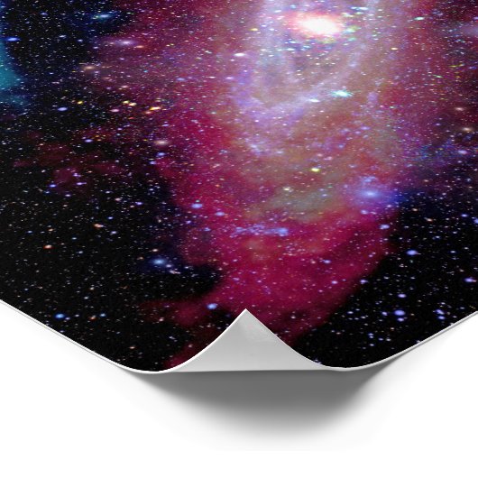 Andromeda Galaxy Messier 31 Composite Image ポスター (角)