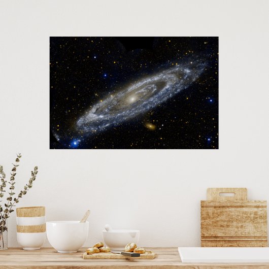 Andromeda galaxy milky way cosmos universe ポスター (キッチン)