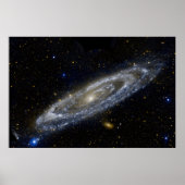 Andromeda galaxy milky way cosmos universe ポスター (正面)