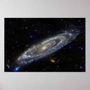 Andromeda galaxy milky way cosmos universe ポスター