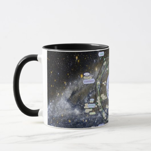 Andromeda Map mug マグカップ (左)