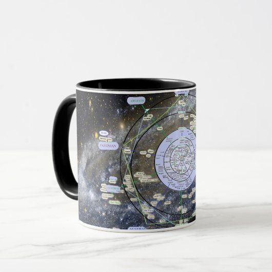 Andromeda Map mug マグカップ (正面左)