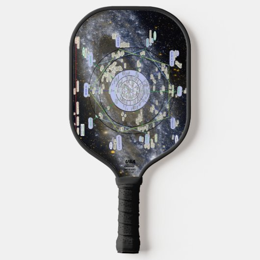 Andromeda Map Pickleball Raquet ピックルボールラケット (裏面)