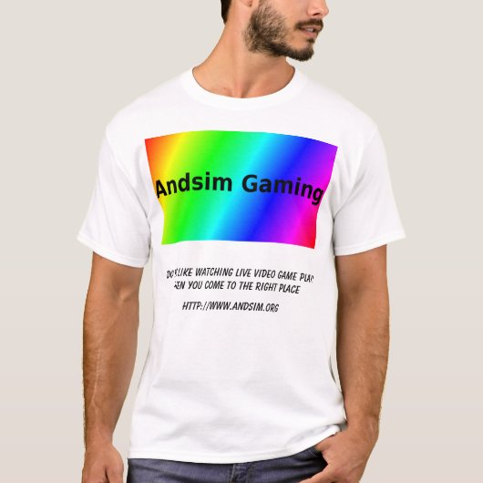 Andsim Gamingショートスリーブシャツ Tシャツ (正面)