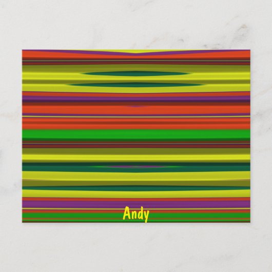 ANDY ～3Dデザインパターン～クリスマスカラー～ポスト ポストカード (正面)
