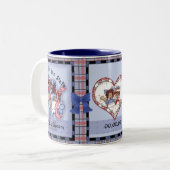 Andy & Annie、日付を保存するマグカップ ツートーンマグカップ (正面左)