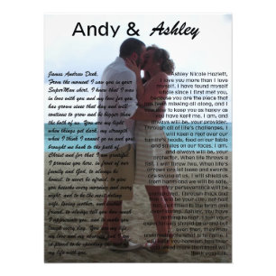 Andy & Ashley結婚、誓いを込めた写真 フォトプリント