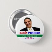 Andy Cuomo社長2020年 缶バッジ (正面&裏面)