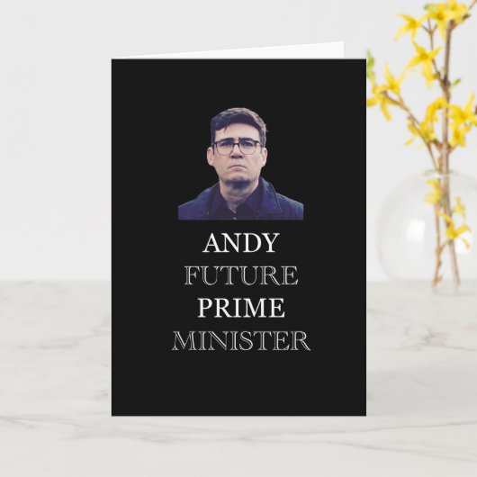 Andy Future Prime首相 – Andy Burnham カード (黄色い花)