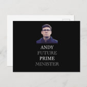 Andy Future Prime Minister - Andy Burnham ポストカード (正面/裏面)