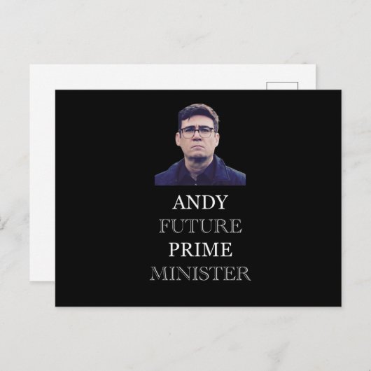 Andy Future Prime Minister - Andy Burnham ポストカード (正面/裏面)