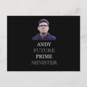 Andy Future Prime Minister - Andy Burnham ポストカード (正面)