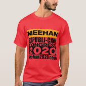 Andy Meehan for Congress REPUBLI-CANシャツ Tシャツ (正面)