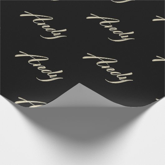 Andy Vorname Name edles Geschenkpapier Papier ラッピングペーパー (角)