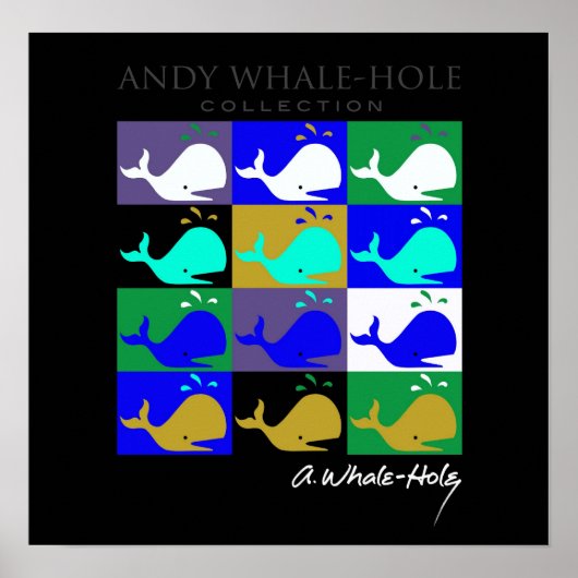 Andy Whale-Hole™_12パネル反転カラーポスター ポスター (正面)