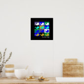 Andy Whale-Hole™_12パネル反転カラーポスター ポスター (キッチン)