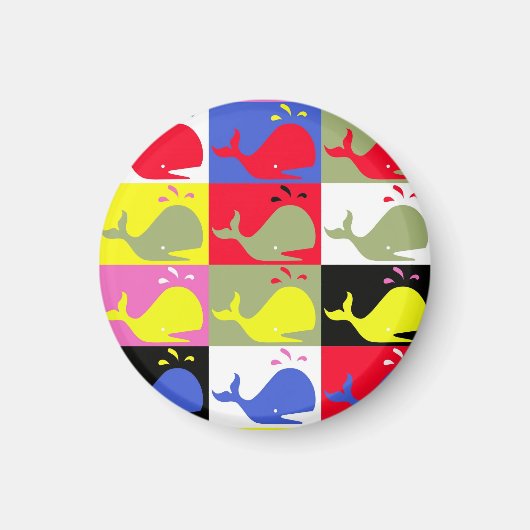 Andy Whale-Hole™_roundマグネット マグネット (正面)