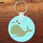 Andy Whale Singletons_green,赤オンティール(緑がかった色) キーホルダー (正面)