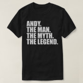 AndyAndy名Andy与え名前 Tシャツ (デザイン正面)