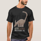 Andysaurus Discovered 2018 Dinosaur rex Kids Tシャツ (正面)