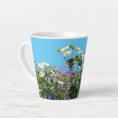 AnemoneとGeranium Cust.ブルーラテマグ カフェラテマグ (左アングル)