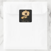 Anemoneエレガント花ありがとう スクエアシール (バッグ)