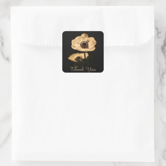 Anemoneエレガント花ありがとう スクエアシール (バッグ)