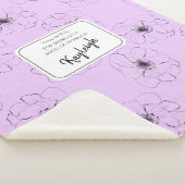 Anemoneオンライト薄紫 シェルパブランケット (3/4)