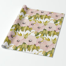 Anemoneソフトピンクの花水彩手色彩の鮮やか形