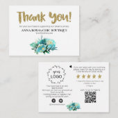 *~* ANEMONEフローラQRロゴAPレビューをありがとう8 エンクロージャーカード (正面/裏面)