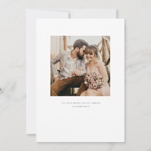 Anemoneブーケ結婚式の日付を保存 セーブザデート (裏面)