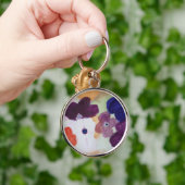 Anemone春の花キーリング キーホルダー (手)