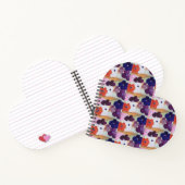 Anemone春の花ハートノートブック ノートブック (内部)