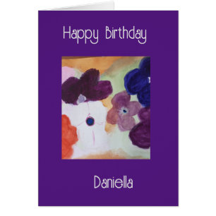 Anemone春の花誕生日カード