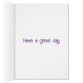 Anemone春の花誕生日カード (内側 (右))