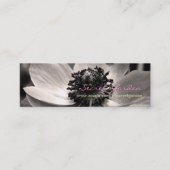 Anemone 1花の写真名刺 スキニー名刺 (正面)