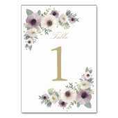 Anemone Boquetテーブル番号カード テーブルナンバー (裏面)