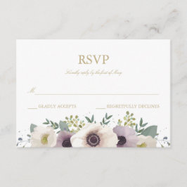 Anemone Bouquet RSVPカード