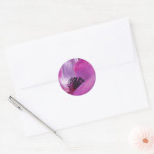 Anemone Close Upスタンプ ラウンドシール (封筒)