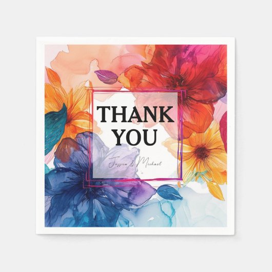 ANEMONE Dreamscape 結婚の スタンダードカクテルナプキン (正面)