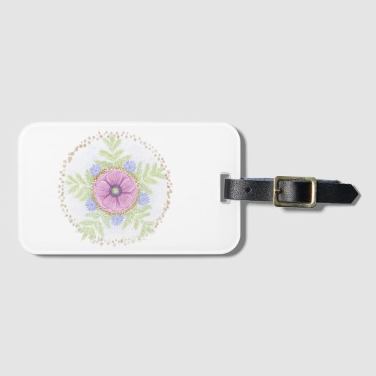 Anemone、Endive Flowers、Wormwood、Almonds ラゲッジタグ (正面横)