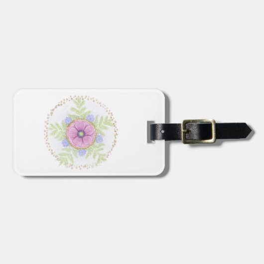 Anemone、Endive Flowers、Wormwood、Almonds ラゲッジタグ (正面横)