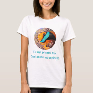 Anemone Fish "私の惑星でもある！" T-シャツ Tシャツ