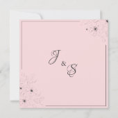 Anemone on 淡い色のバラ* 招待状 (裏面)